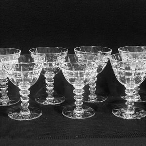 Vintage Seneca Regina Liquor Cocktail Glasses Set of 7- 4”